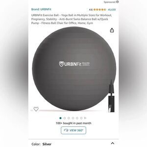 New in box Amazon Basics 25 inch exercise ball paid $30 bucks